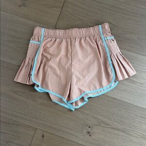 Free People Movement Easy Tiger Flutter Shorts Rose Gold Combo size XS
